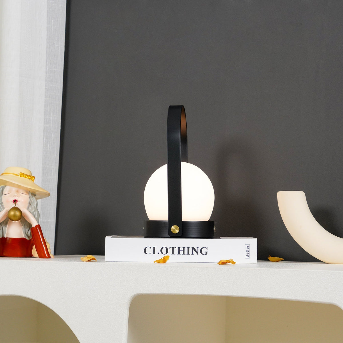 Zenon lampada da tavolo in vetro minimalista