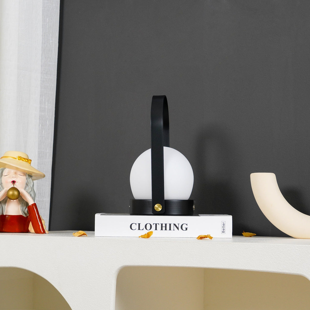 Zenon lampada da tavolo in vetro minimalista