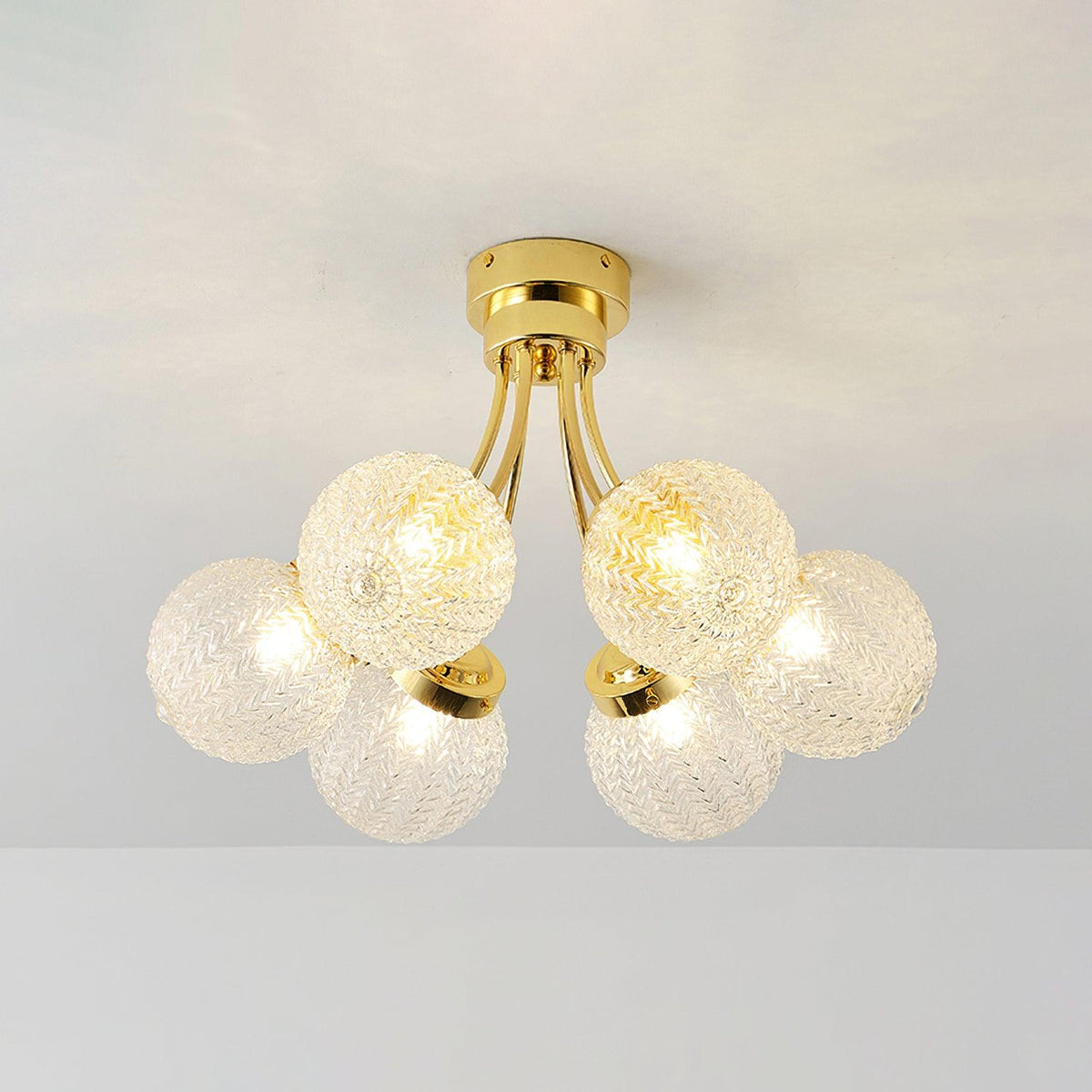 Quve lampada da soffitto in vetro