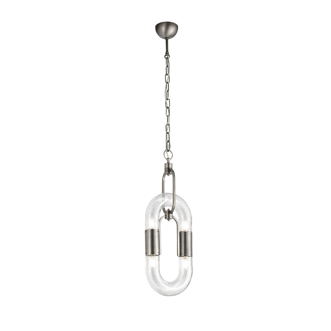 Lampada a sospensione in acciaio inox moderno a catena