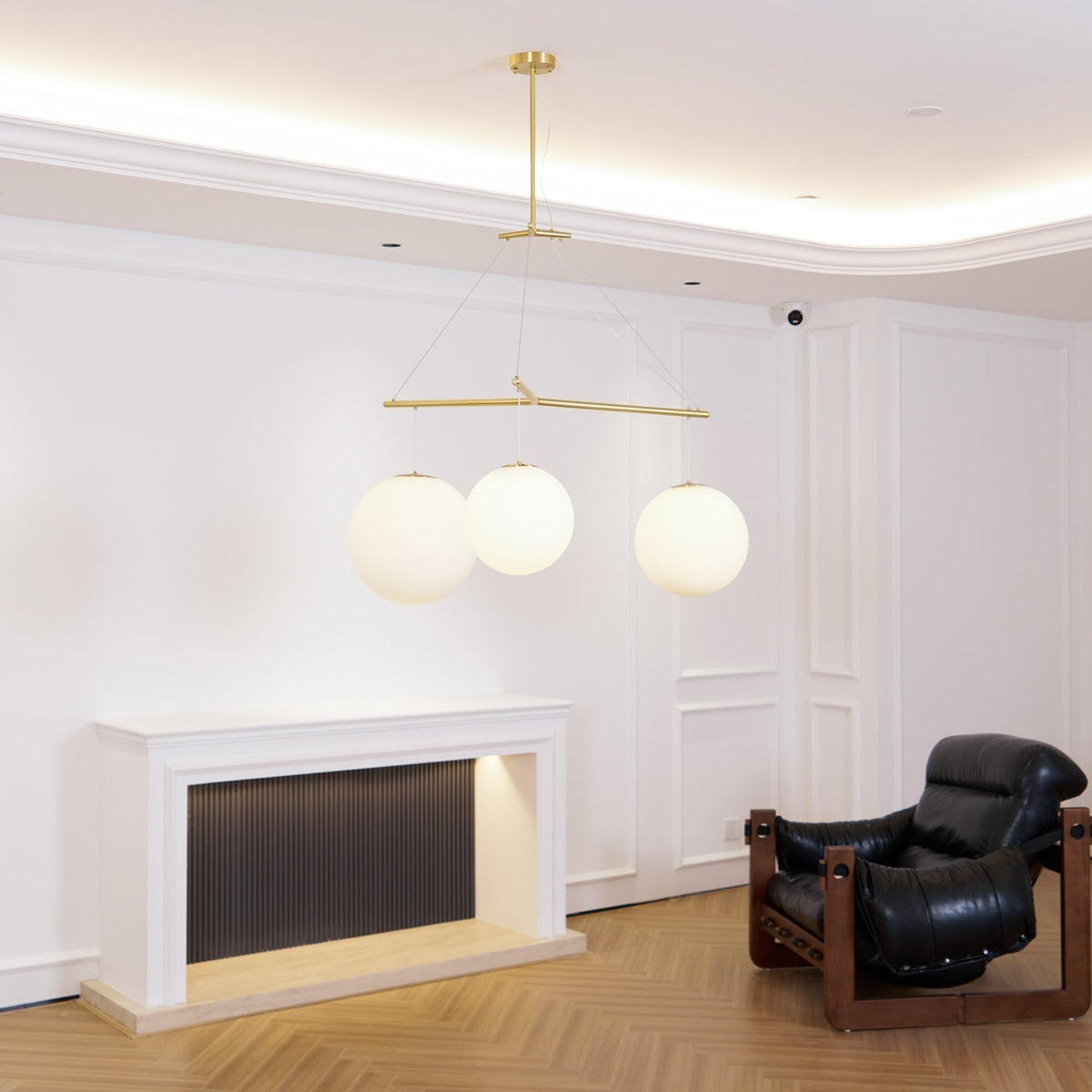 Triad lampada a sospensione in vetro minimalista
