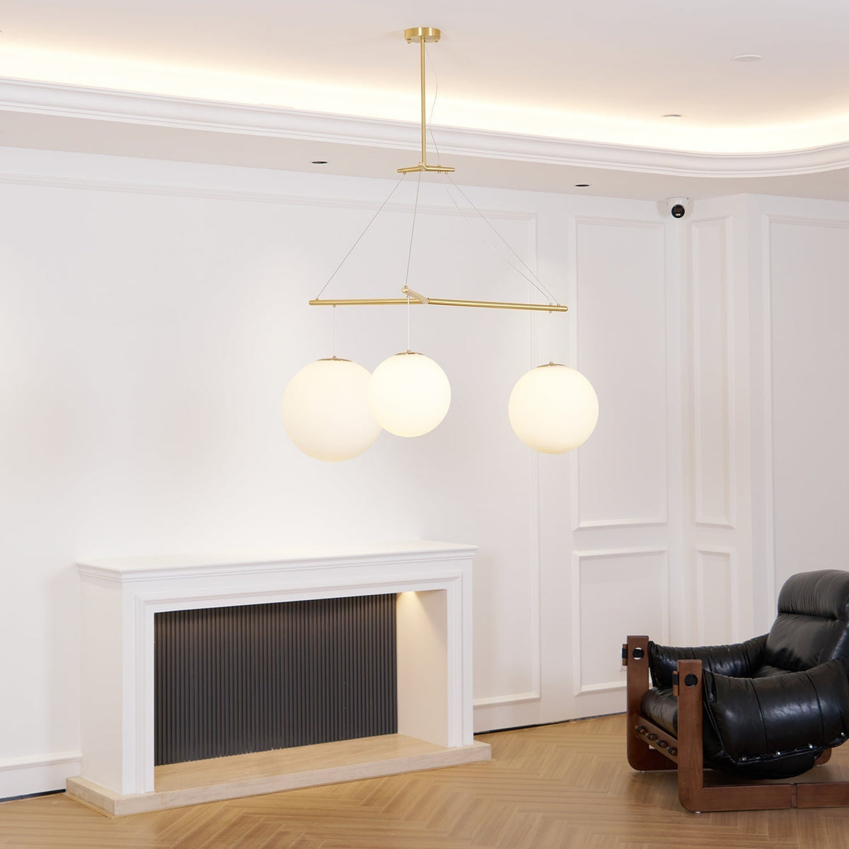 Triad lampada a sospensione in vetro minimalista
