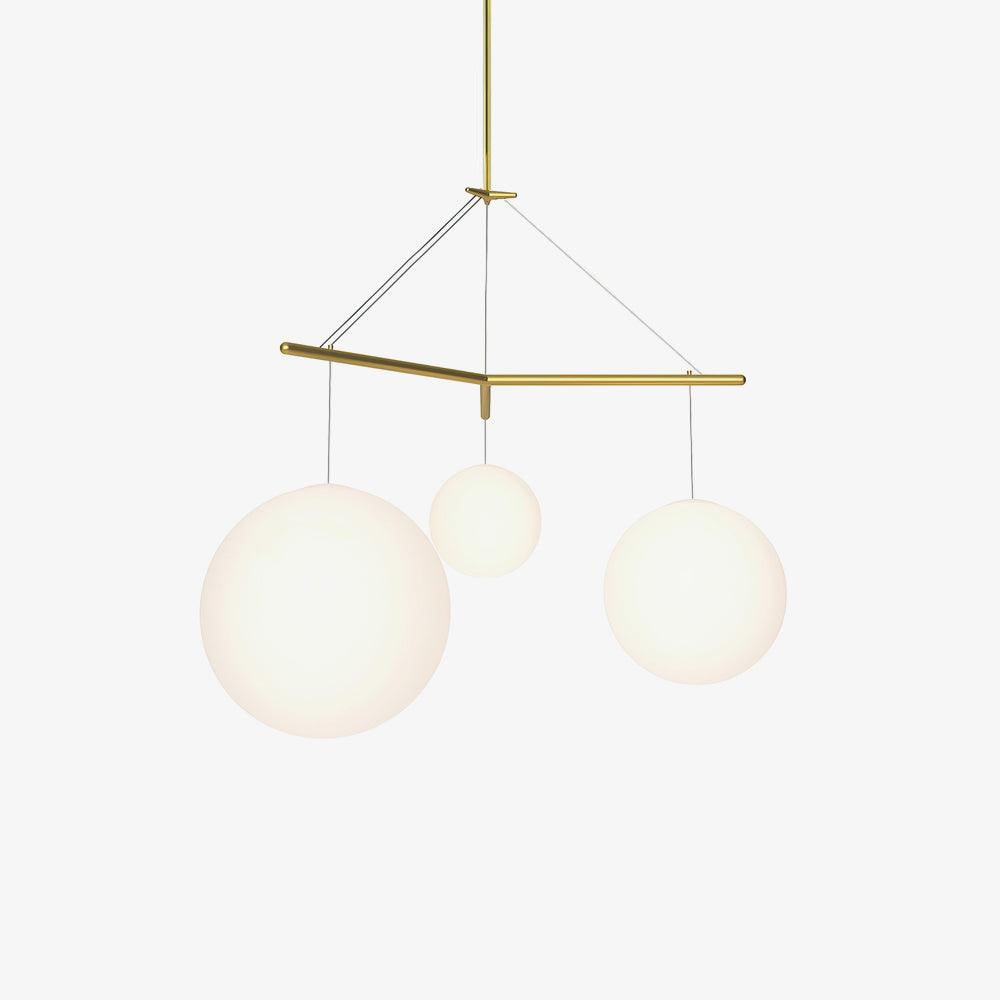 Triad lampada a sospensione in vetro minimalista