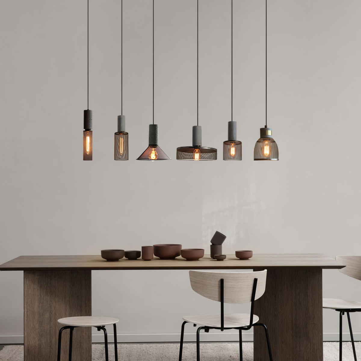 Lumeraine lampada a sospensione in Cemento Grigio