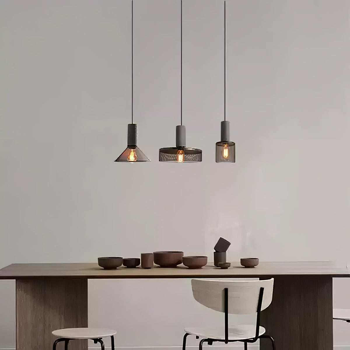 Lumeraine lampada a sospensione in Cemento Grigio