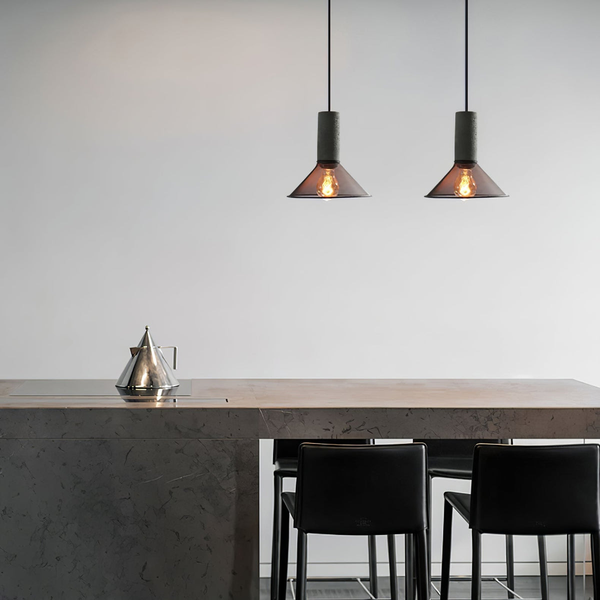 Lumeraine lampada a sospensione in Cemento Grigio