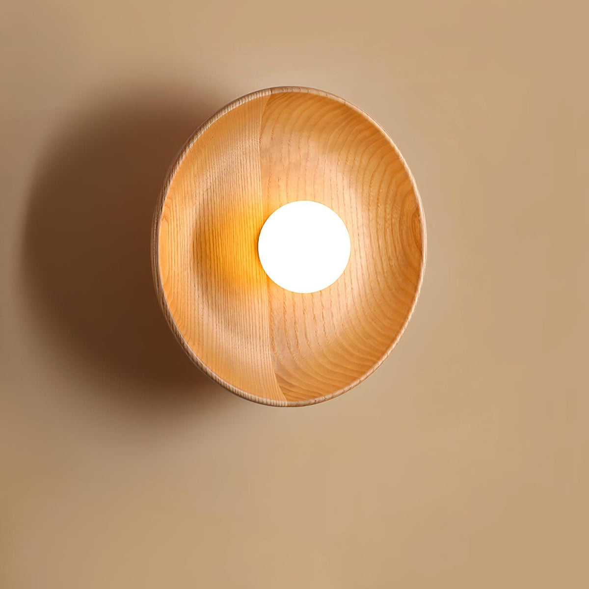 Sirixa lampada da parete in vetro e legno moderno minimalista