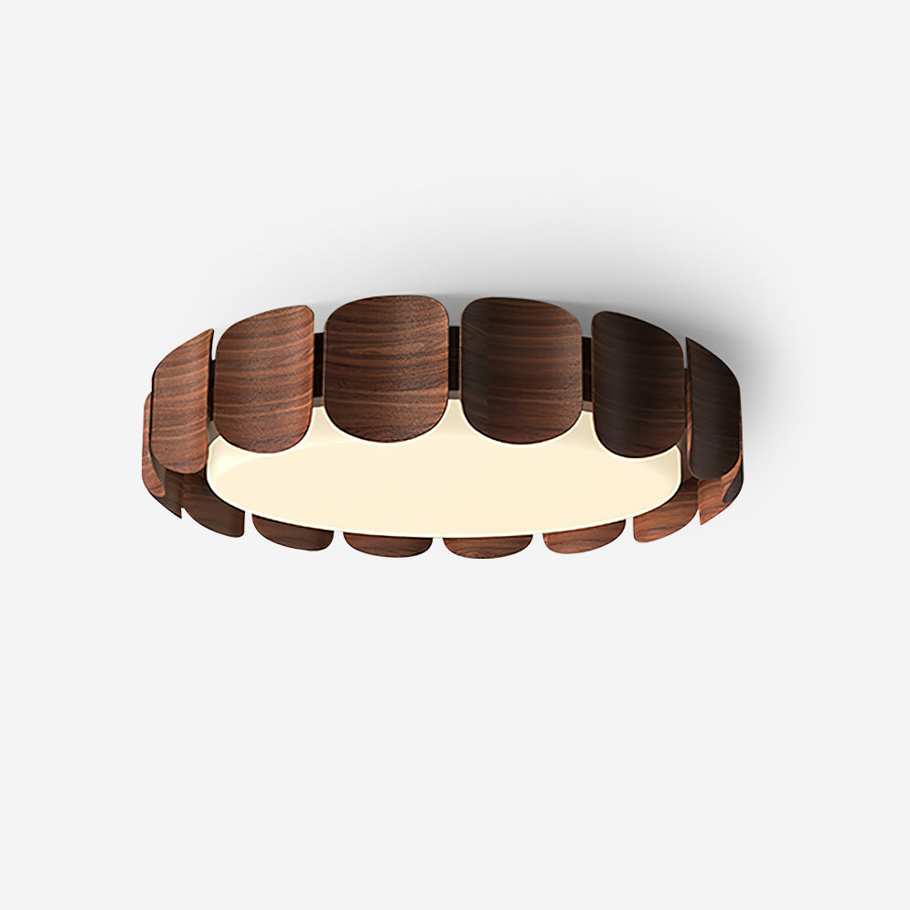 Ardura lampada da soffitto LED in legno di noce