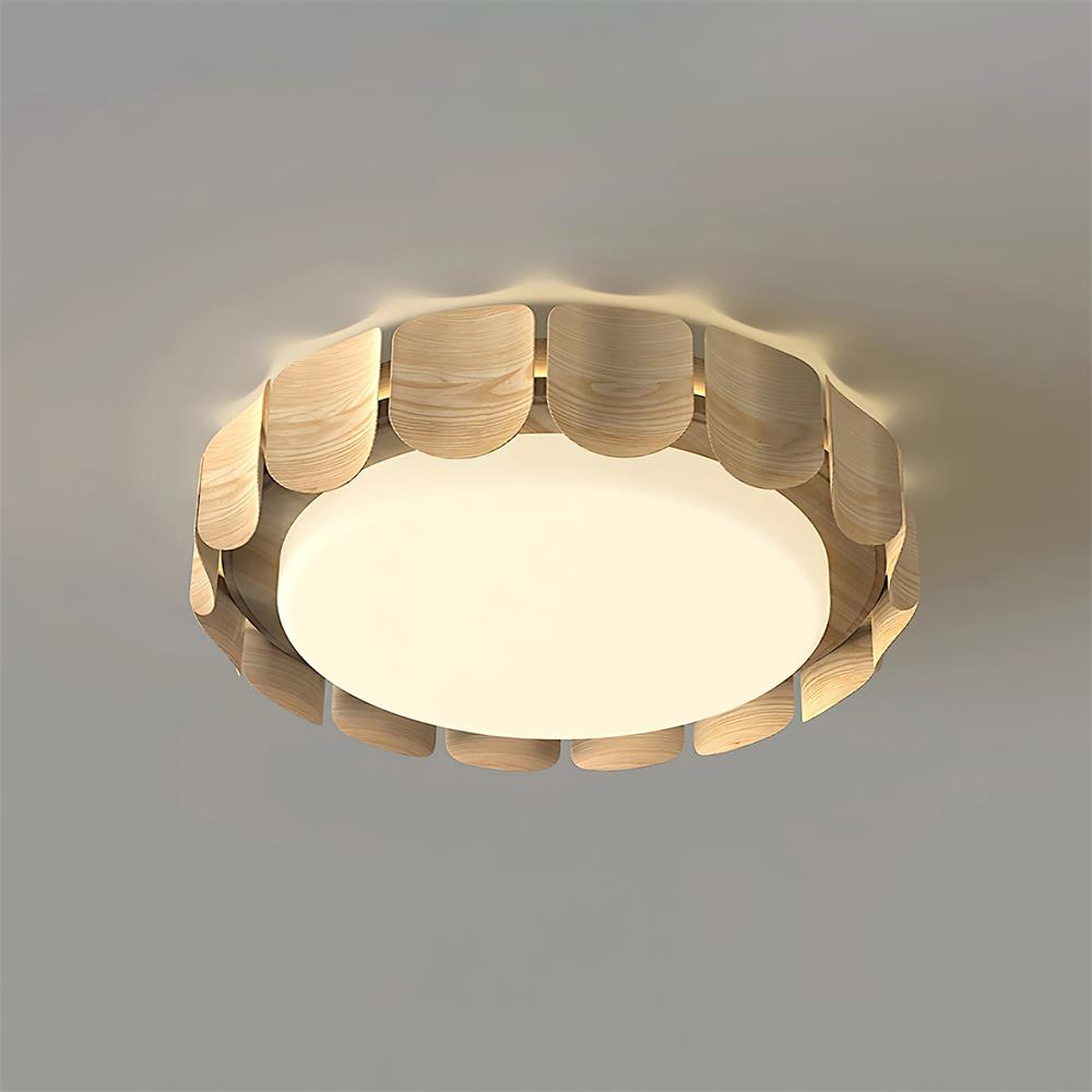 Ardura lampada da soffitto LED in legno di noce