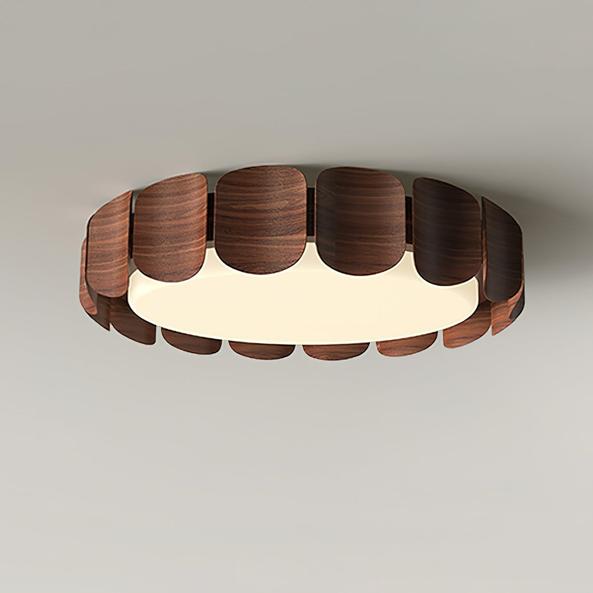 Ardura lampada da soffitto LED in legno di noce