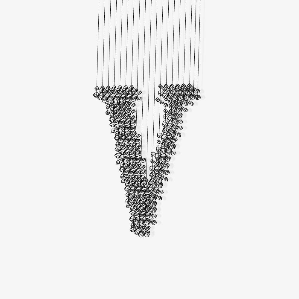 Marenissa lampadario in Pietra moderna