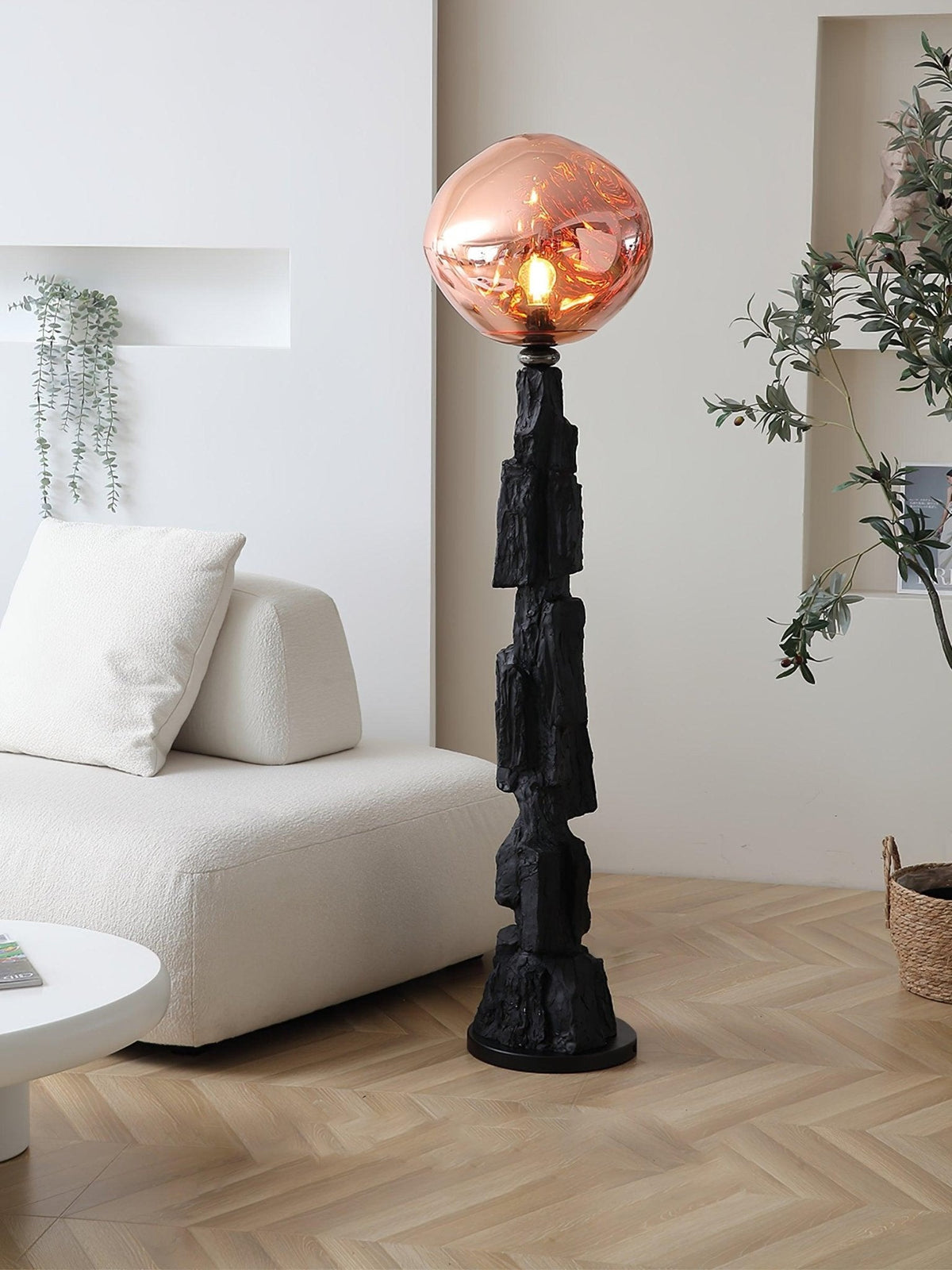 Ember lampada da terra in Acrilico