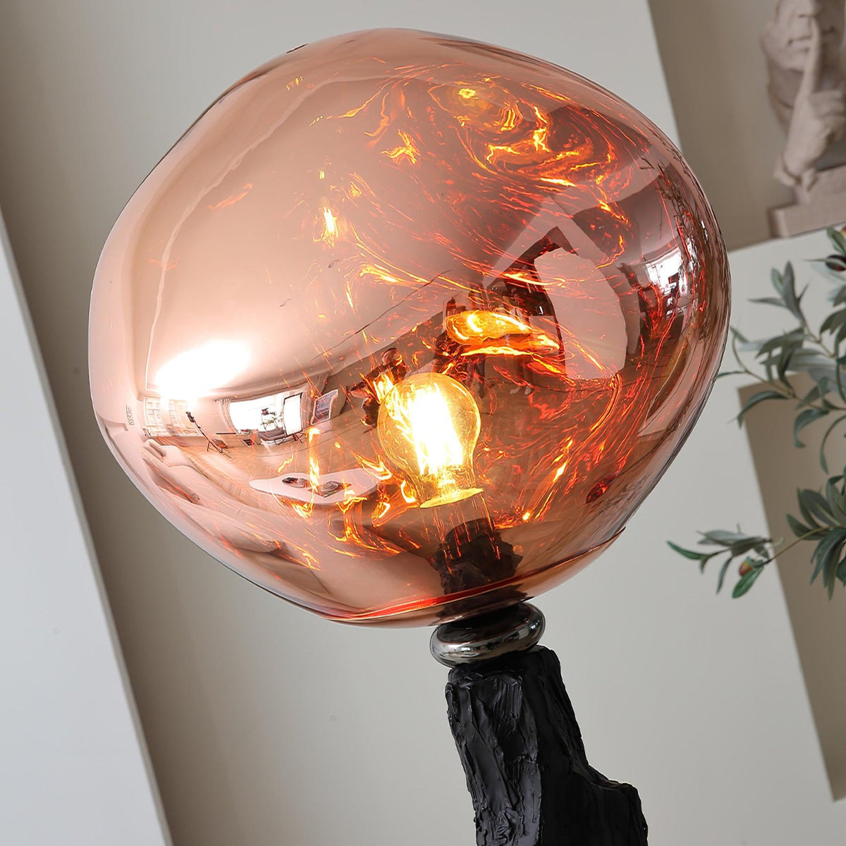 Ember lampada da terra in Acrilico