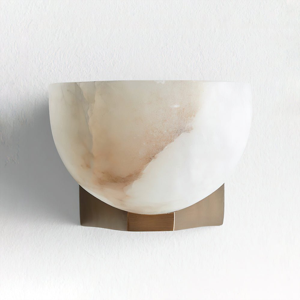 Corvina Bowl alabastro lampada da parete