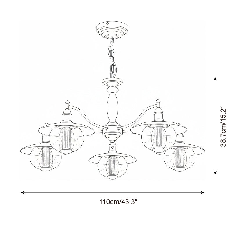 Velaleon lampadario globo