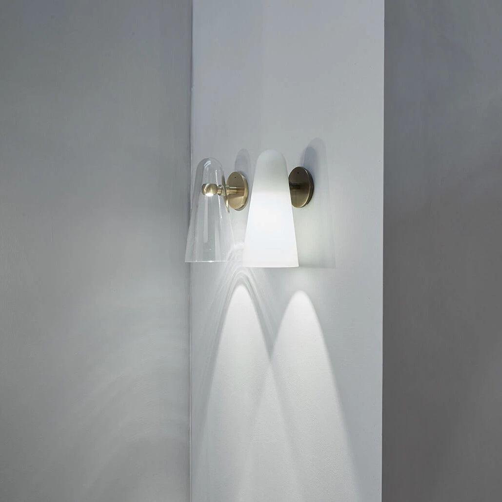 Yoke lampada da parete in vetro