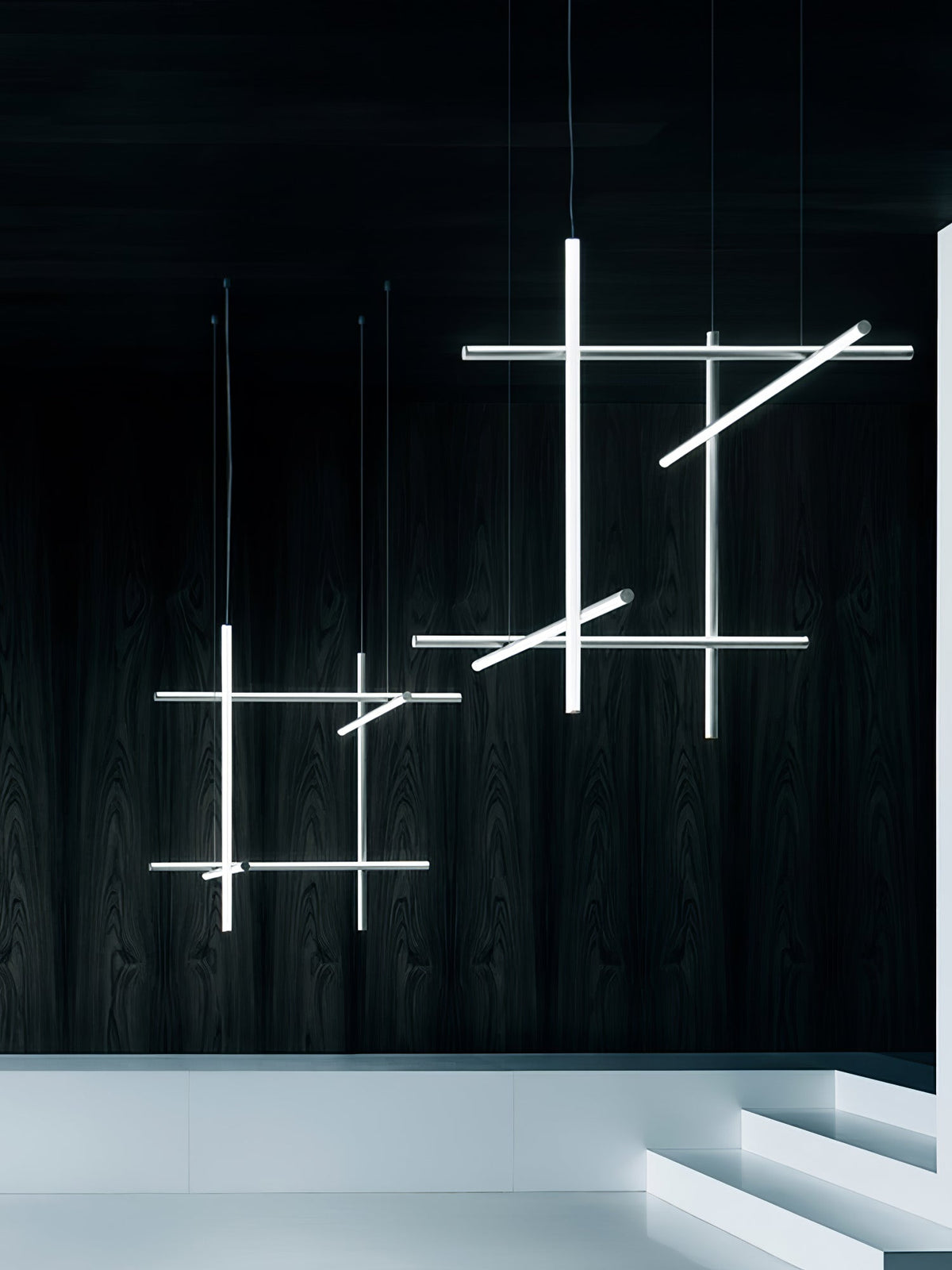Renorelle lampadario lineare Crossbeam