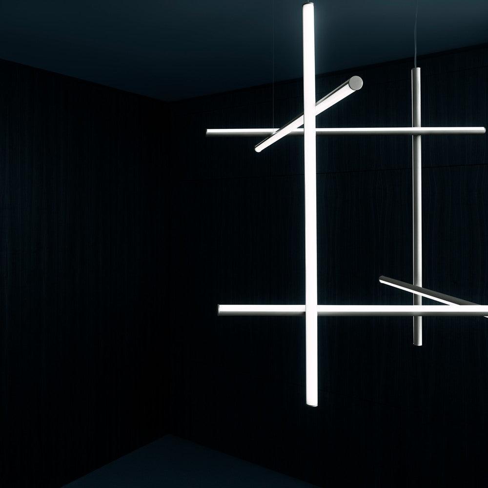 Renorelle lampadario lineare Crossbeam