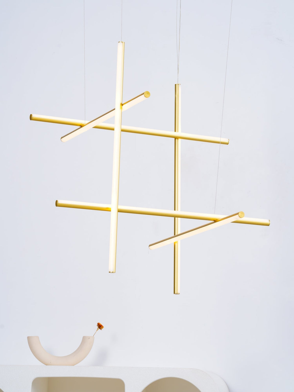 Renorelle lampadario lineare Crossbeam
