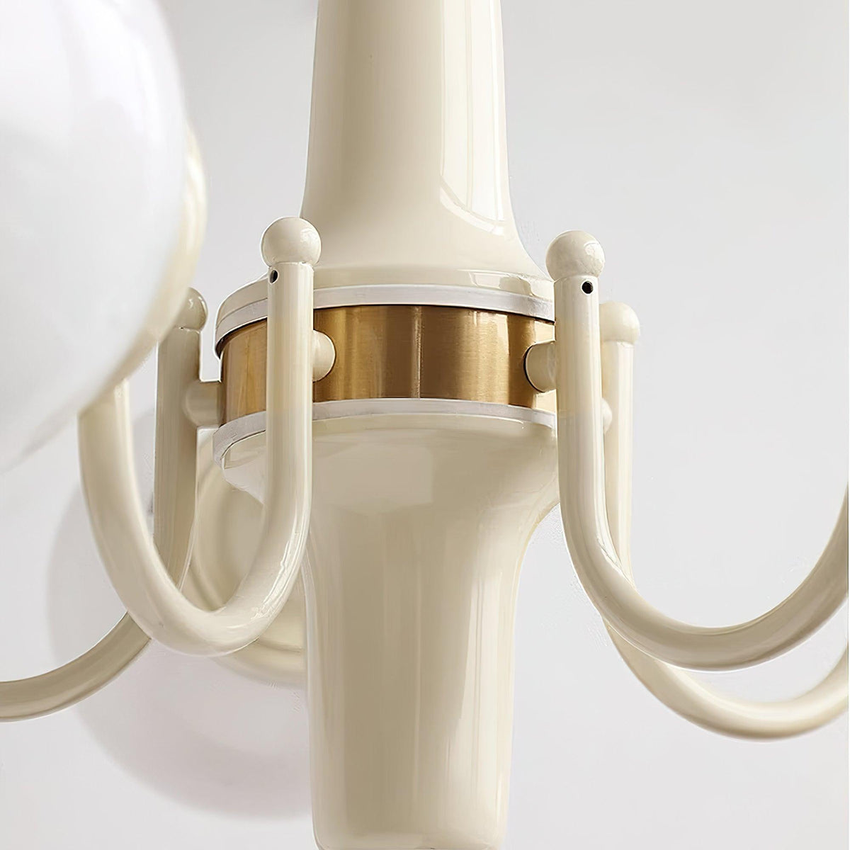 Elauian lampadario sfera Crema moderno