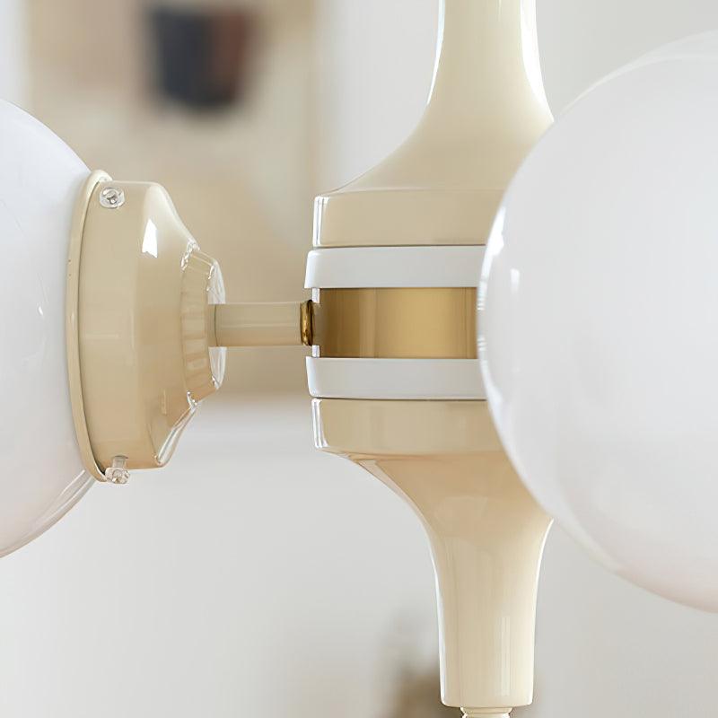 Elauian lampadario sfera Crema moderno