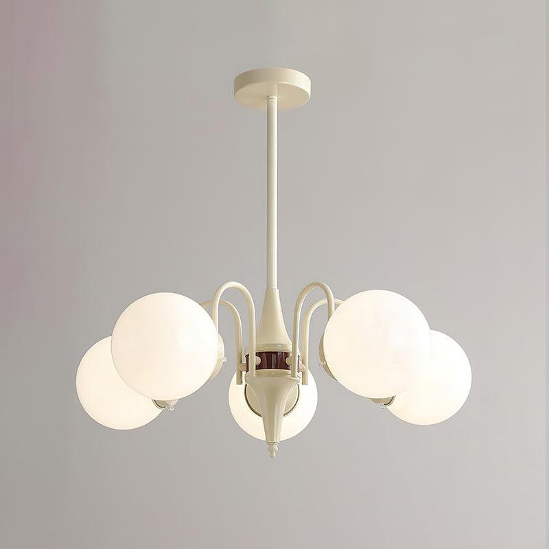 Elauian lampadario sfera Crema moderno