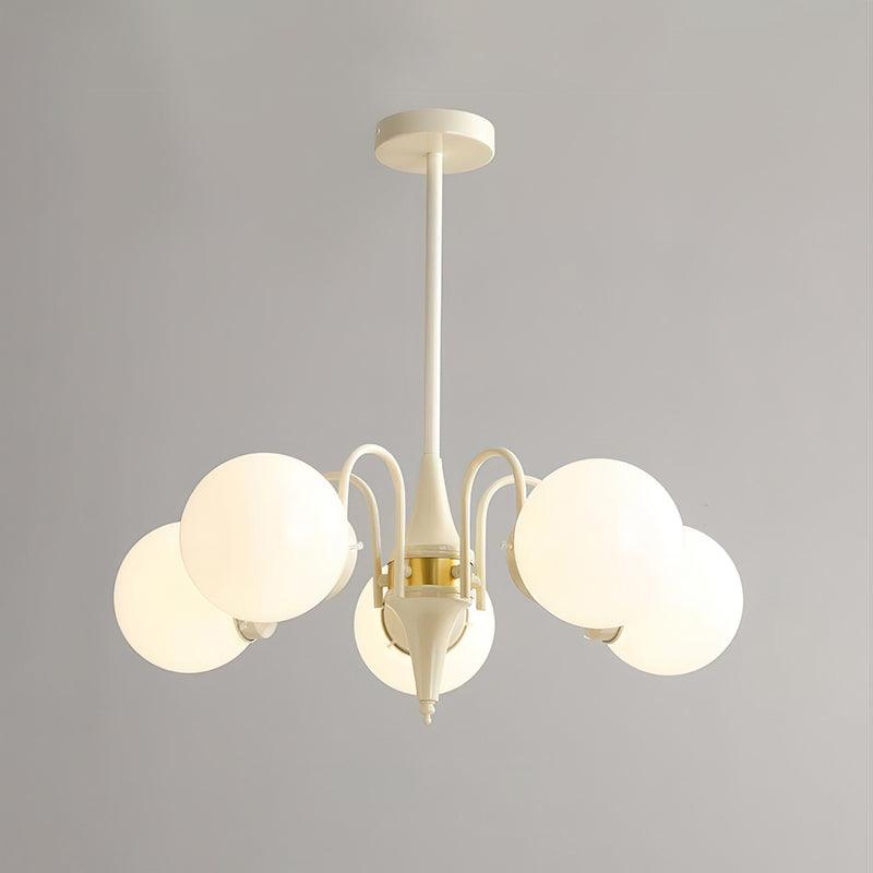 Elauian lampadario sfera Crema moderno