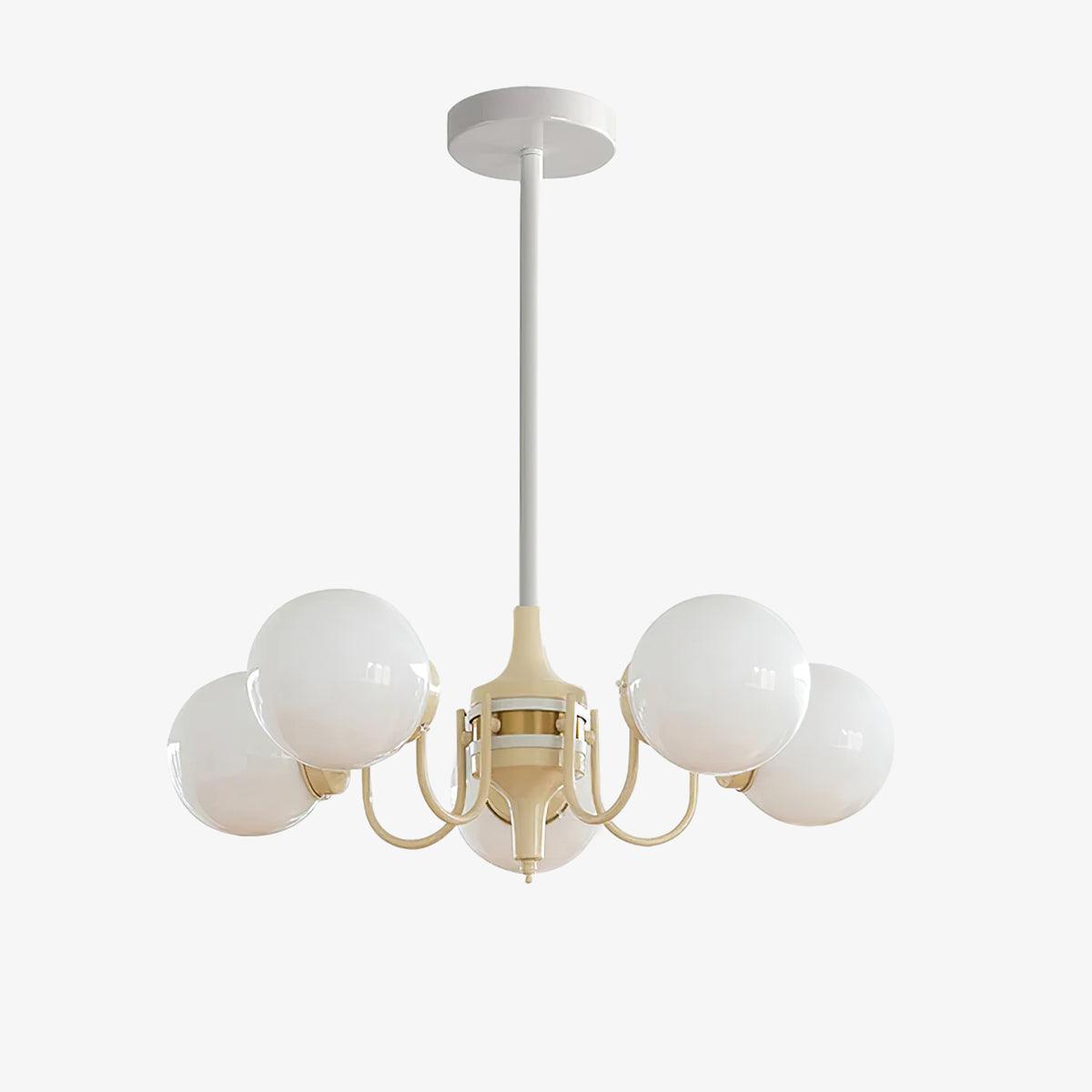 Elauian lampadario sfera Crema moderno