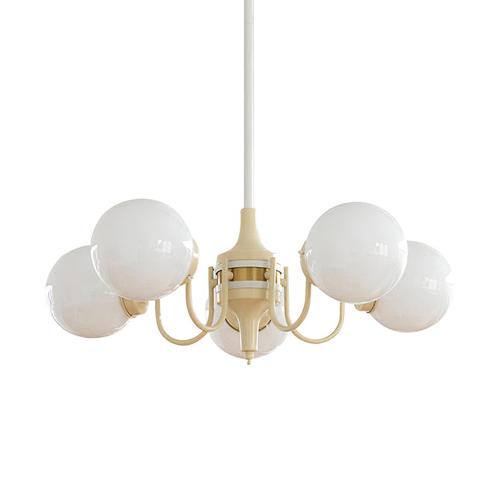 Elauian lampadario sfera Crema moderno