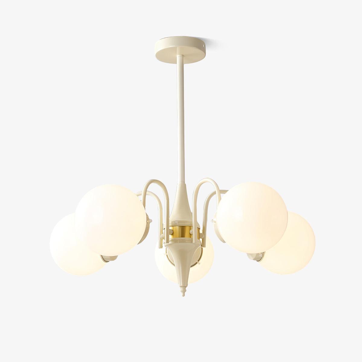Elauian lampadario sfera Crema moderno