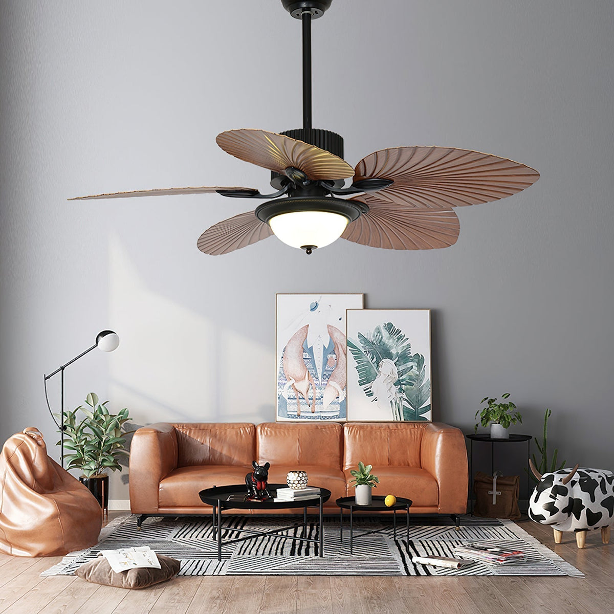 Viraalel ventilatore da soffitto con luce