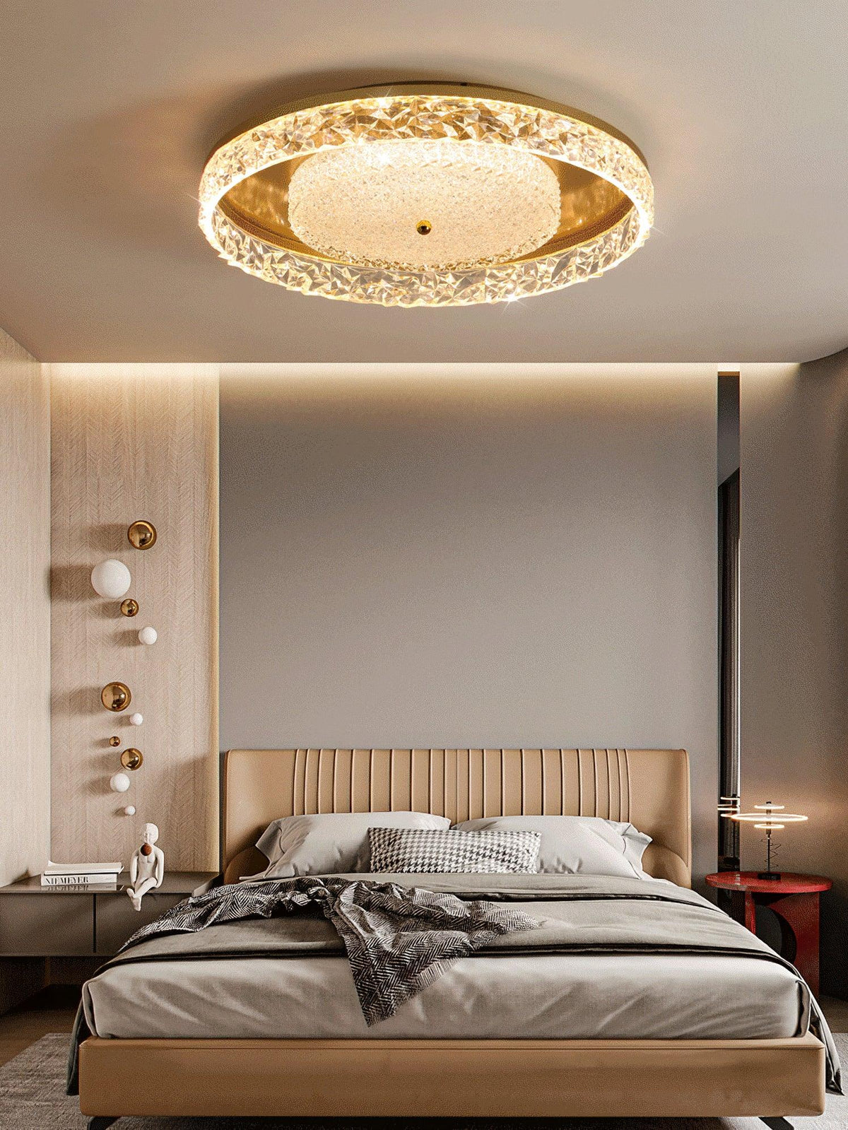 Bia lampada da soffitto in cristallo lusso postmoderna
