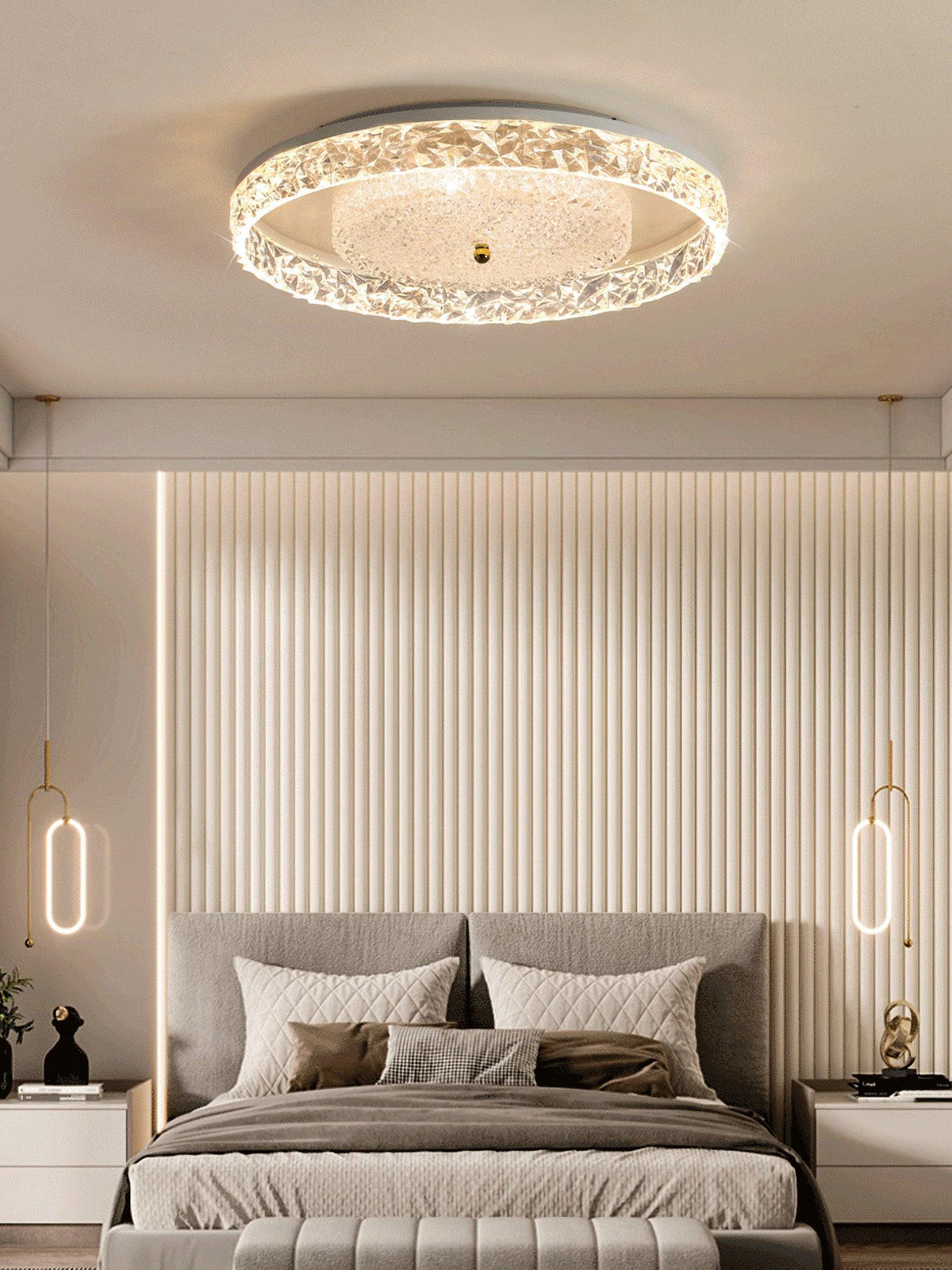 Bia lampada da soffitto in cristallo lusso postmoderna