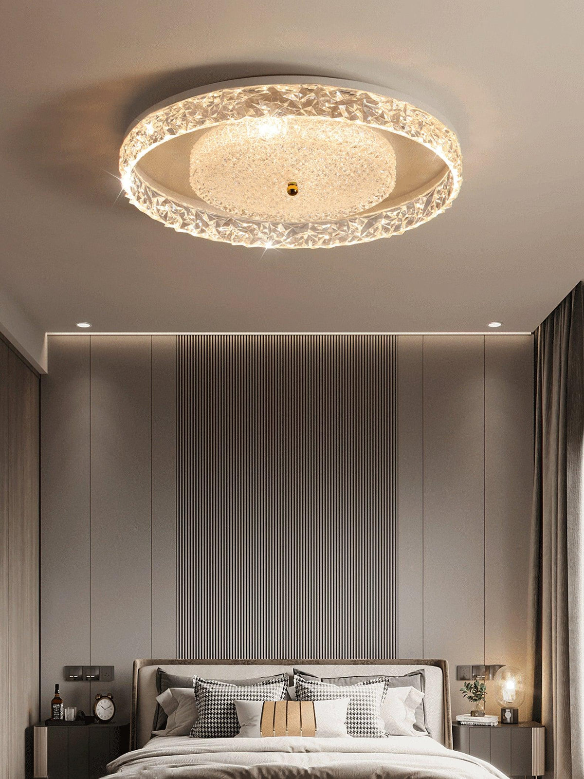 Bia lampada da soffitto in cristallo lusso postmoderna