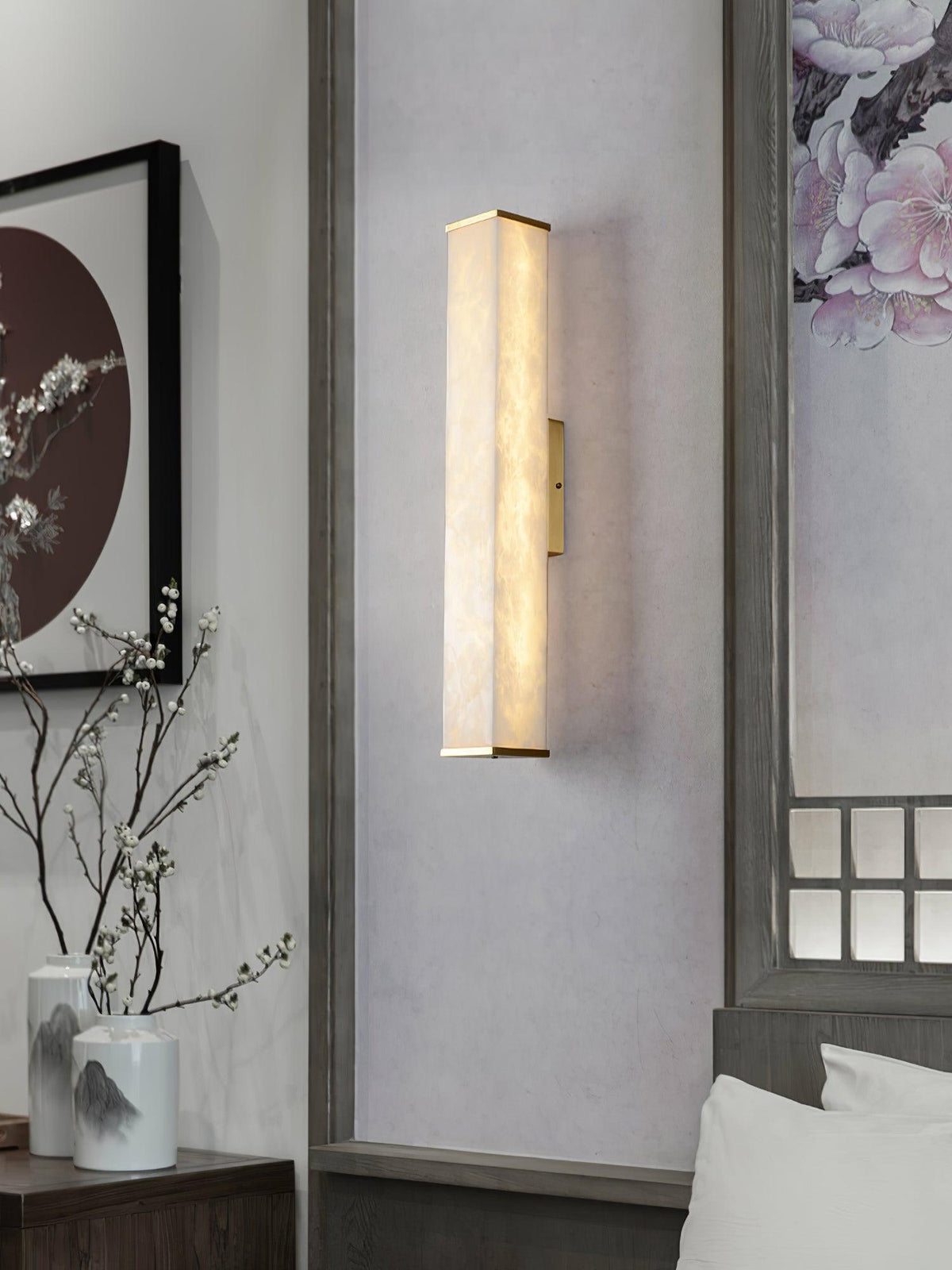 Vithaira Applique Ottone Alabastro Contemporanea - Relic Pieces