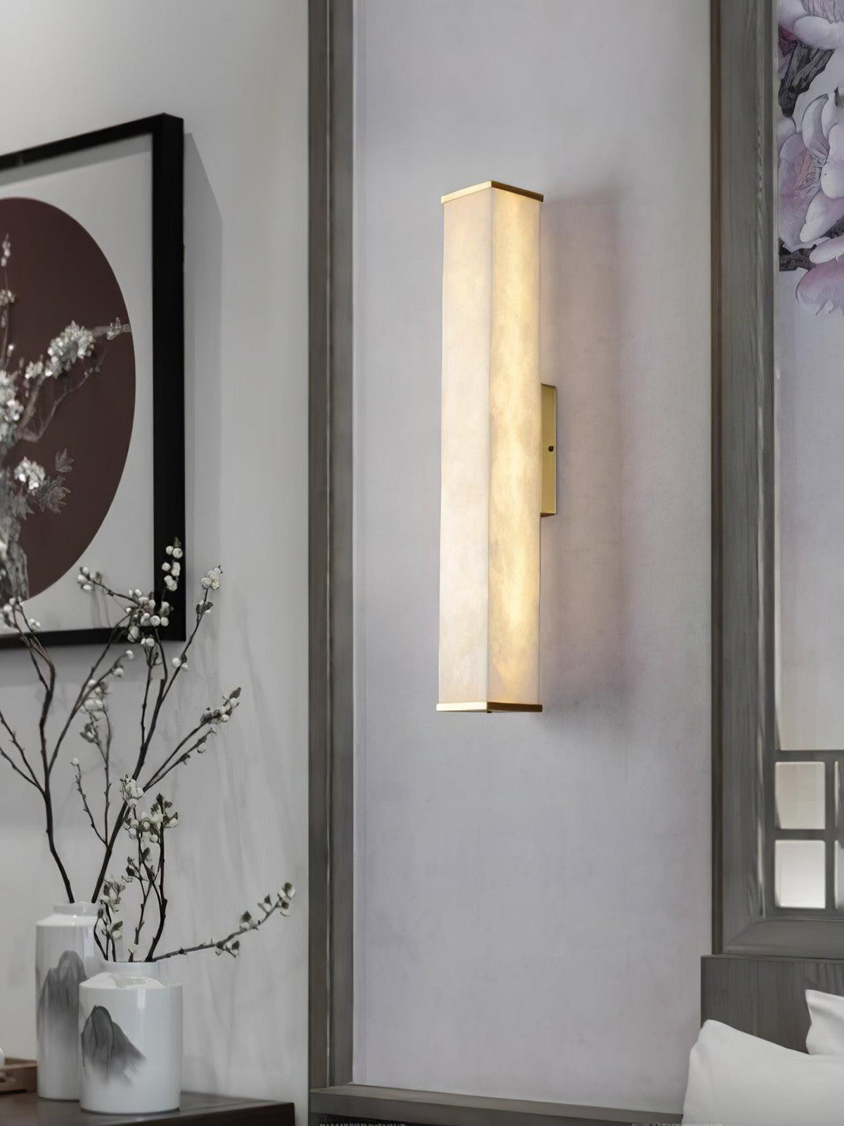 Vithaira Applique Ottone Alabastro Contemporanea - Relic Pieces