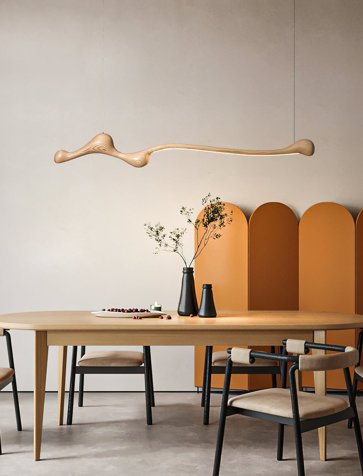 Alenor lampada a sospensione Retro in legno