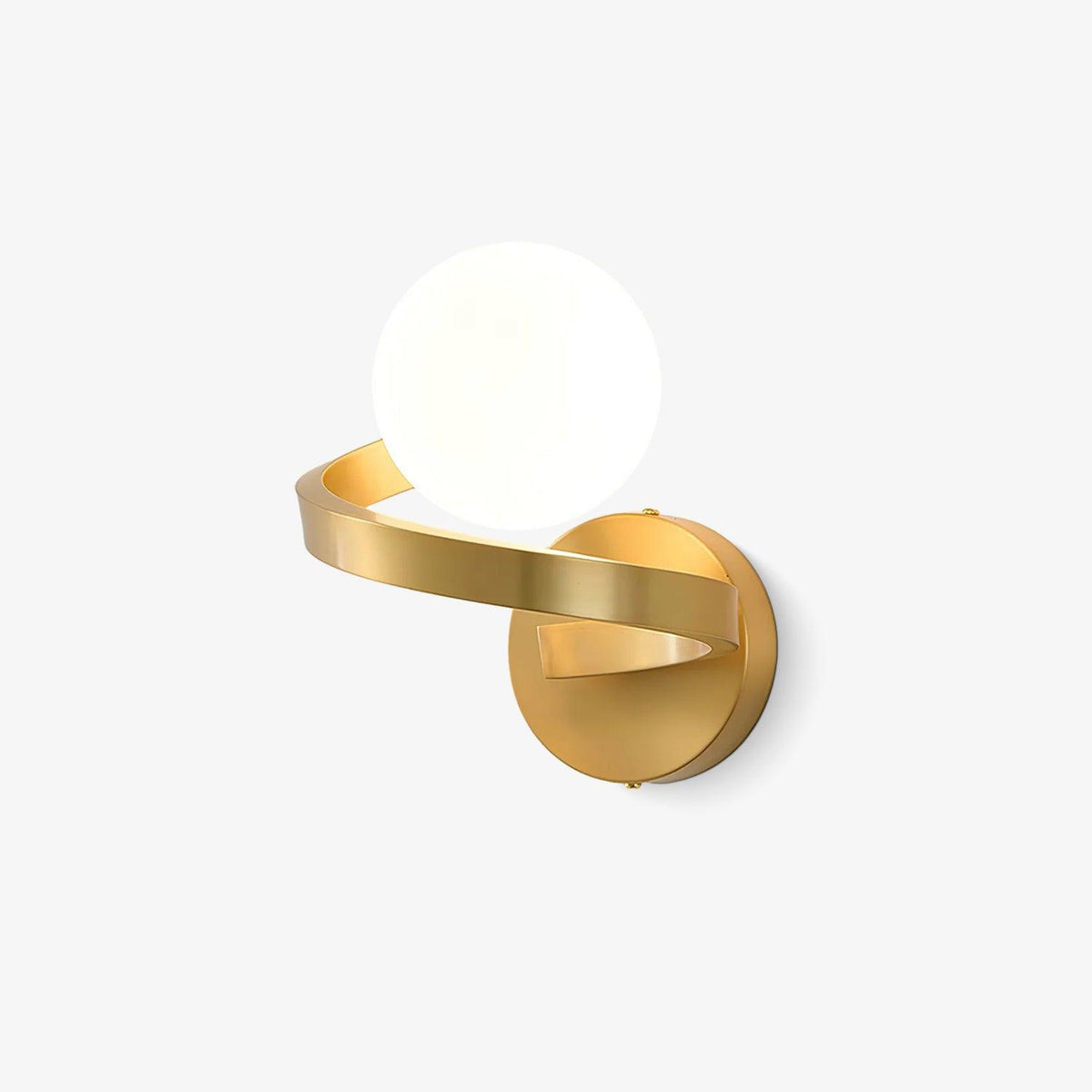 Yvian lampada da parete moderna minimalista in ottone e vetro