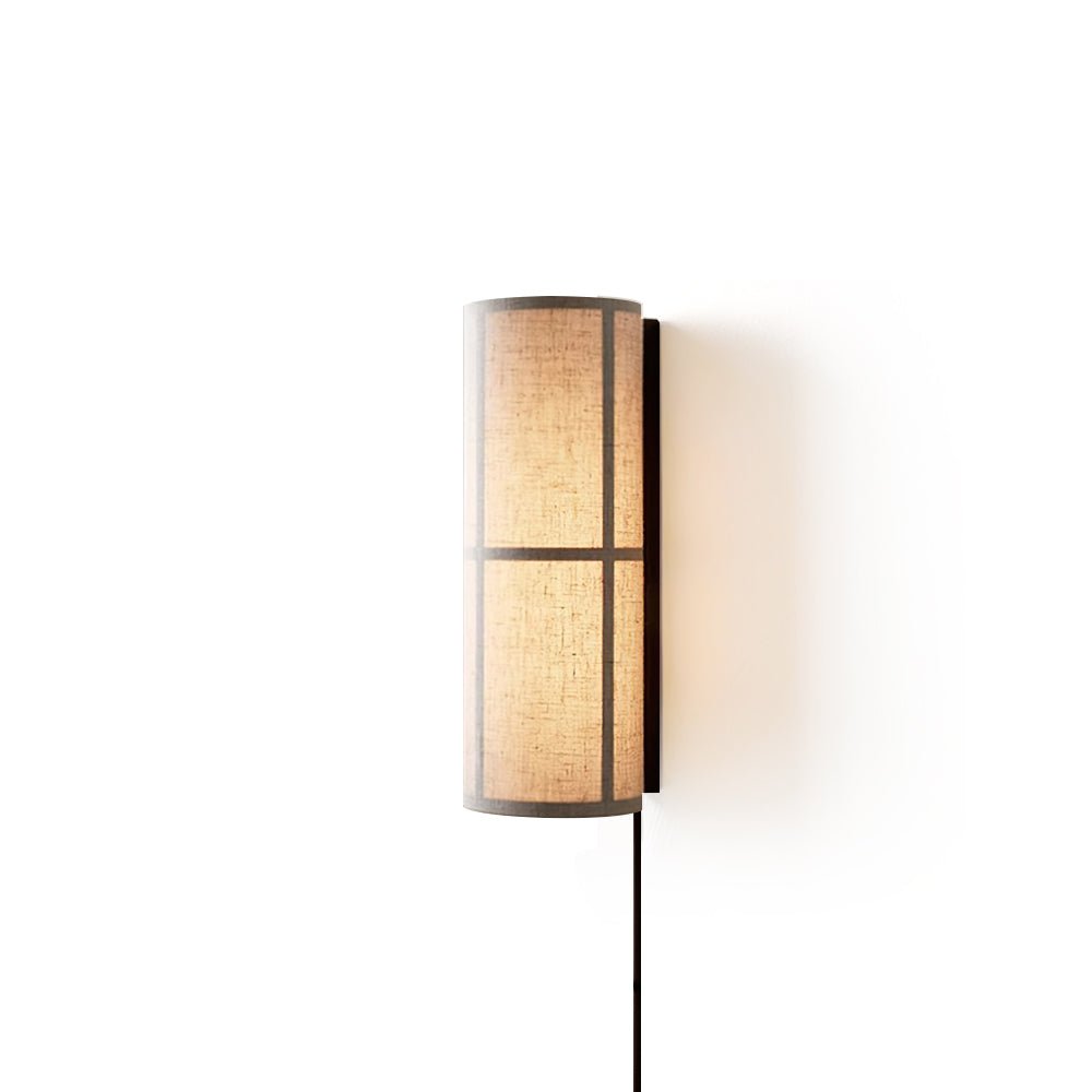 Seraniella lampada da parete Cilindrica in tessuto Art Nordic con spina