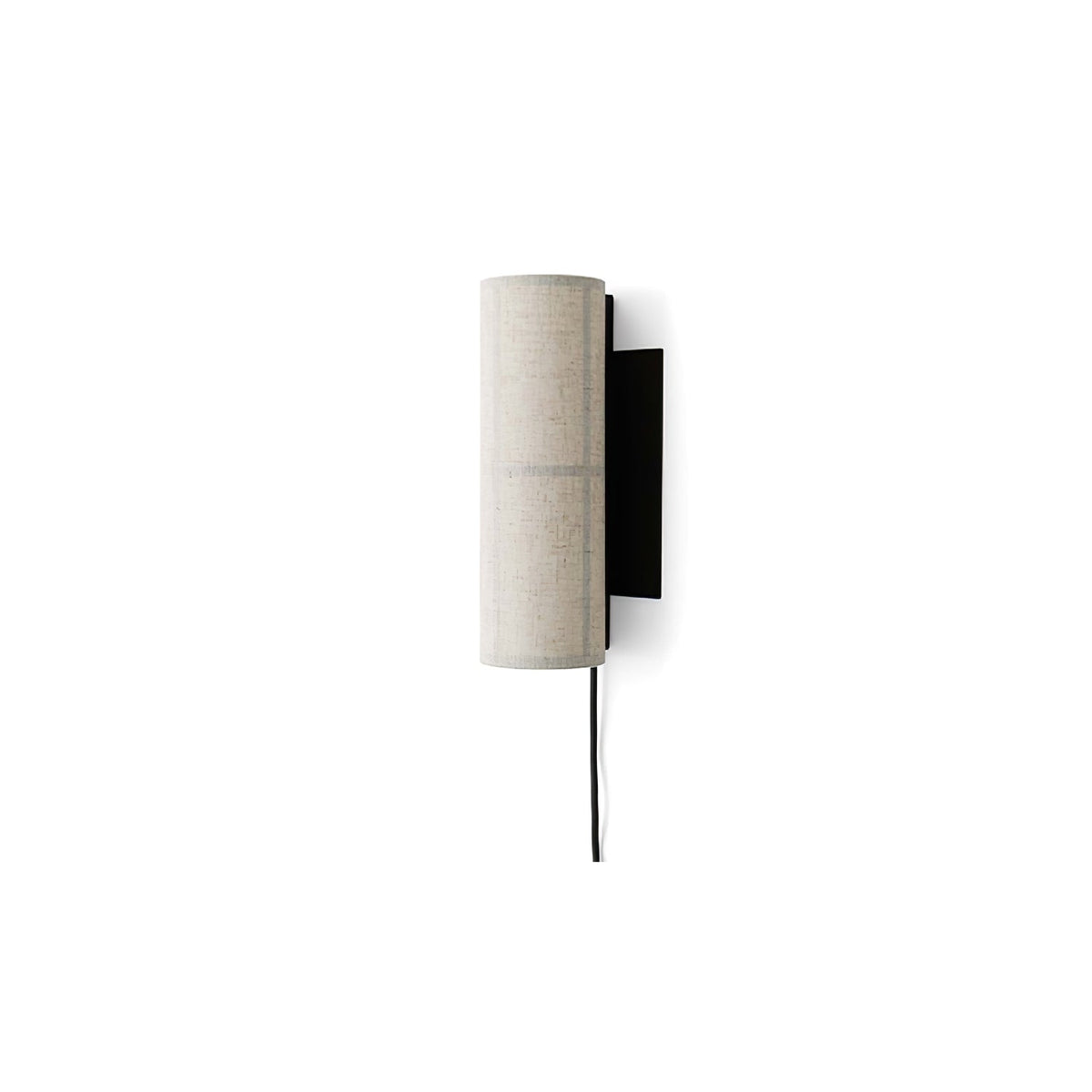 Seraniella lampada da parete Cilindrica in tessuto Art Nordic con spina