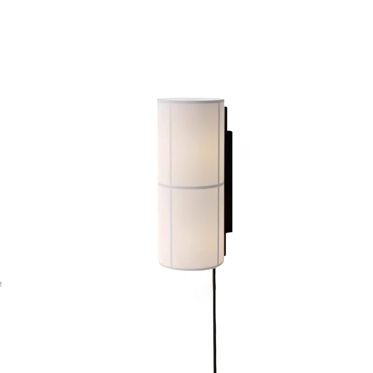 Seraniella lampada da parete Cilindrica in tessuto Art Nordic con spina