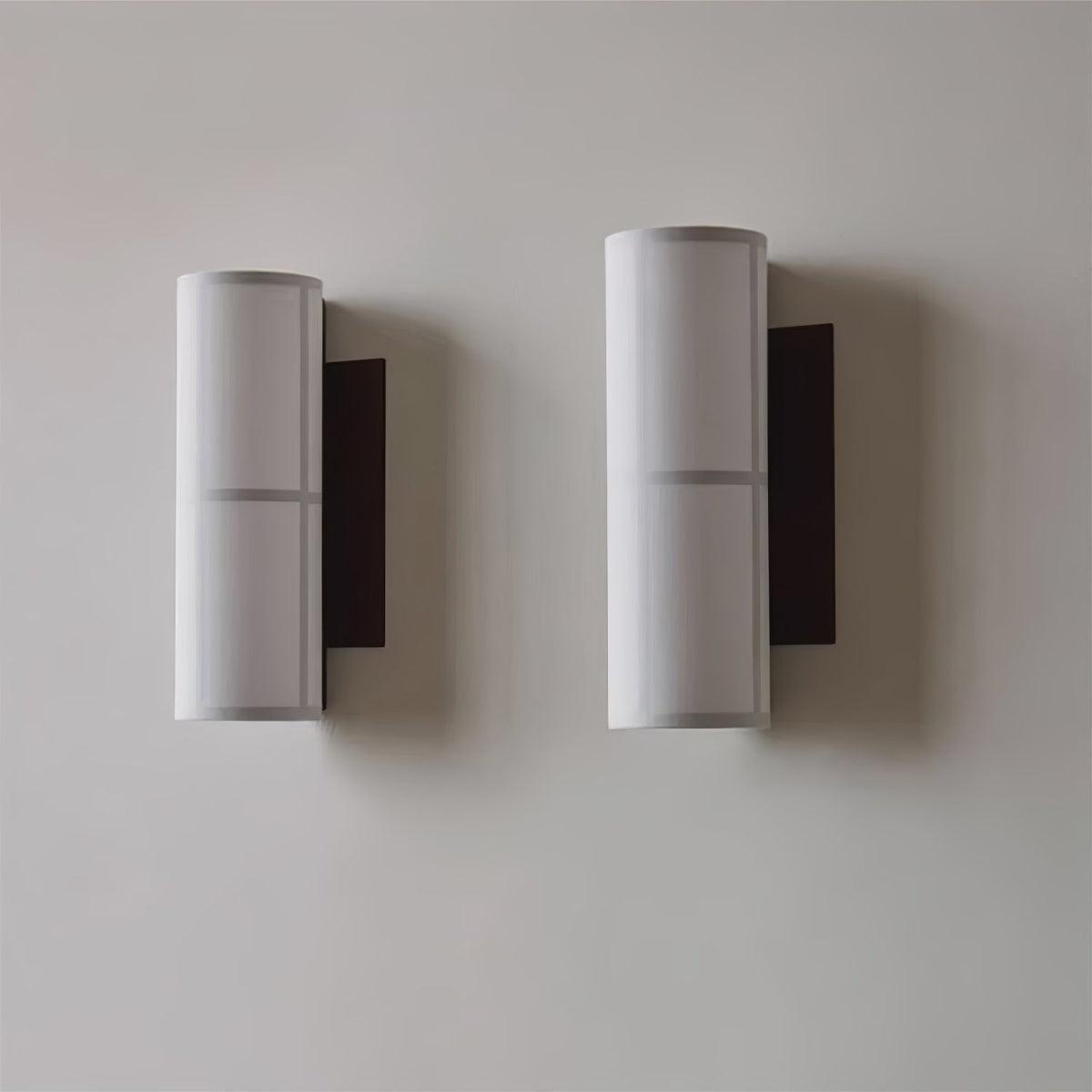 Seraniella lampada da parete Cilindrica in tessuto Art Nordic con spina
