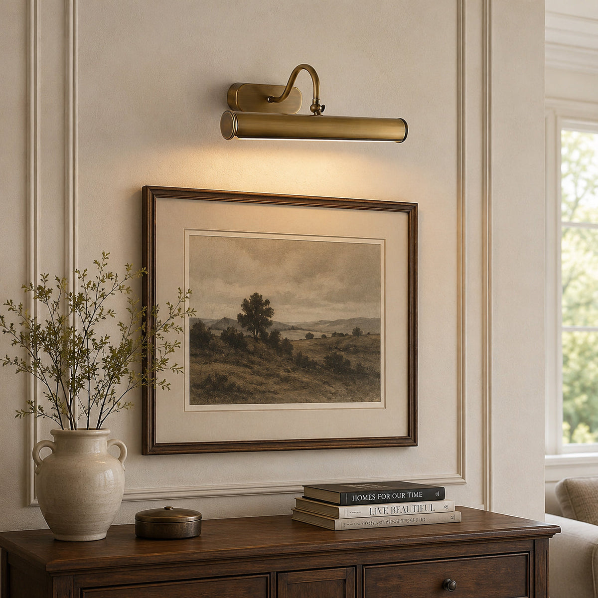 Ainsworth ottone lampada da parete