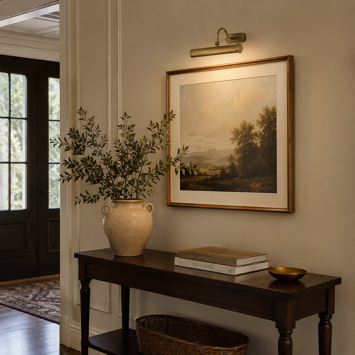 Ainsworth ottone lampada da parete