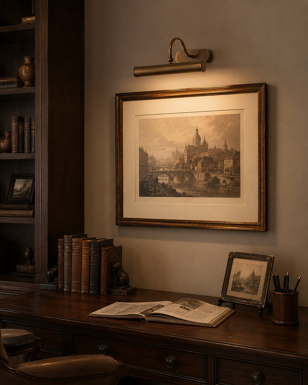 Ainsworth ottone lampada da parete