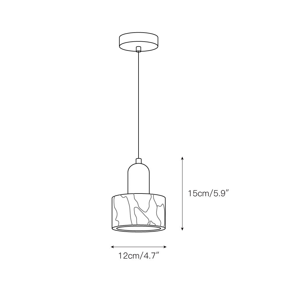 Flair lampada a sospensione in marmo