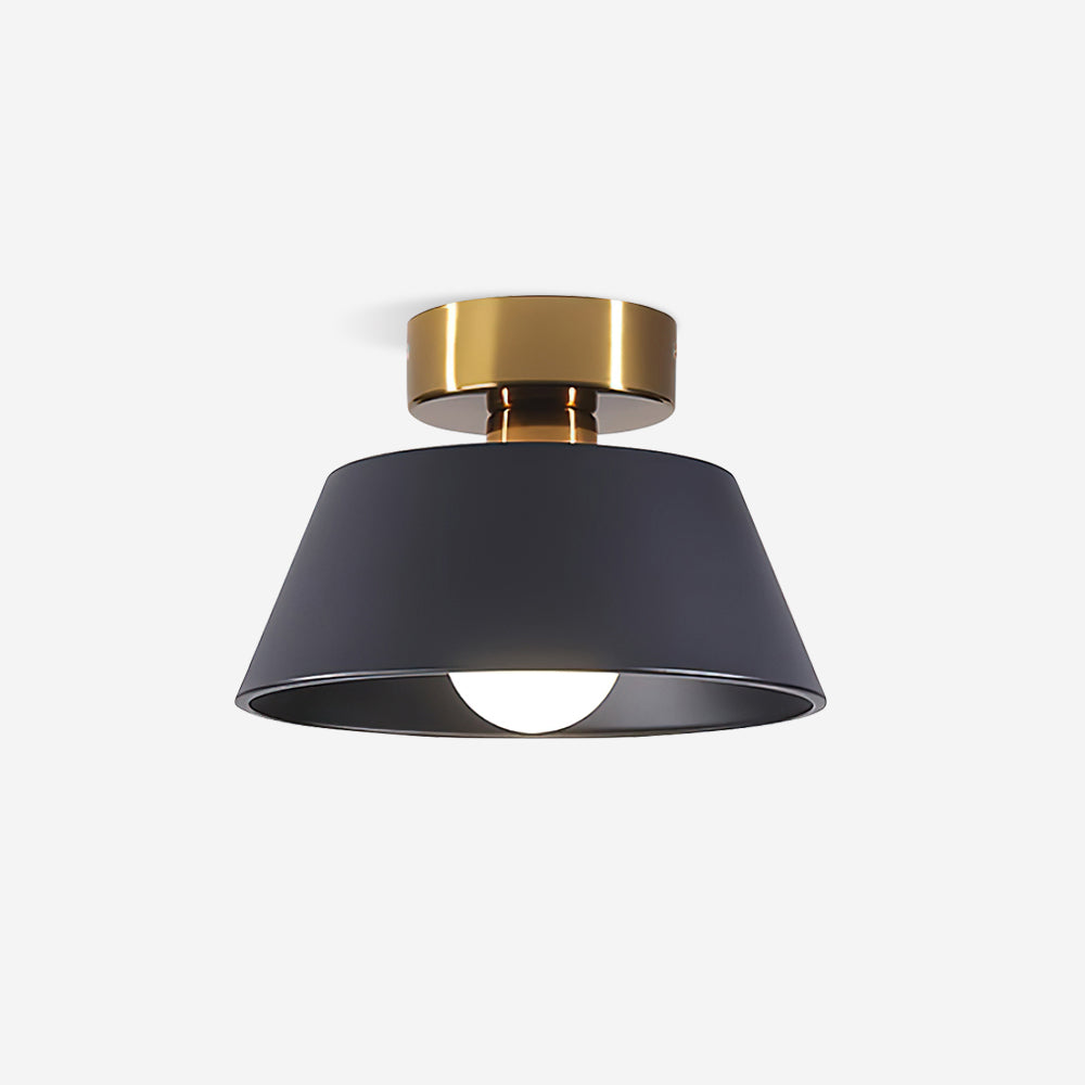 Lampada da soffitto plafoniera moderna minimalista con rosone in metallo