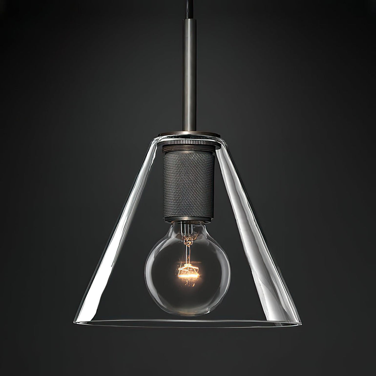 Lampada a sospensione in ottone, design minimalista per sala da pranzo o cucina in metallo
