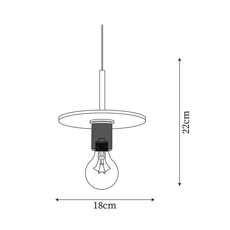 Lampada a sospensione in ottone, design minimalista per sala da pranzo o cucina in metallo