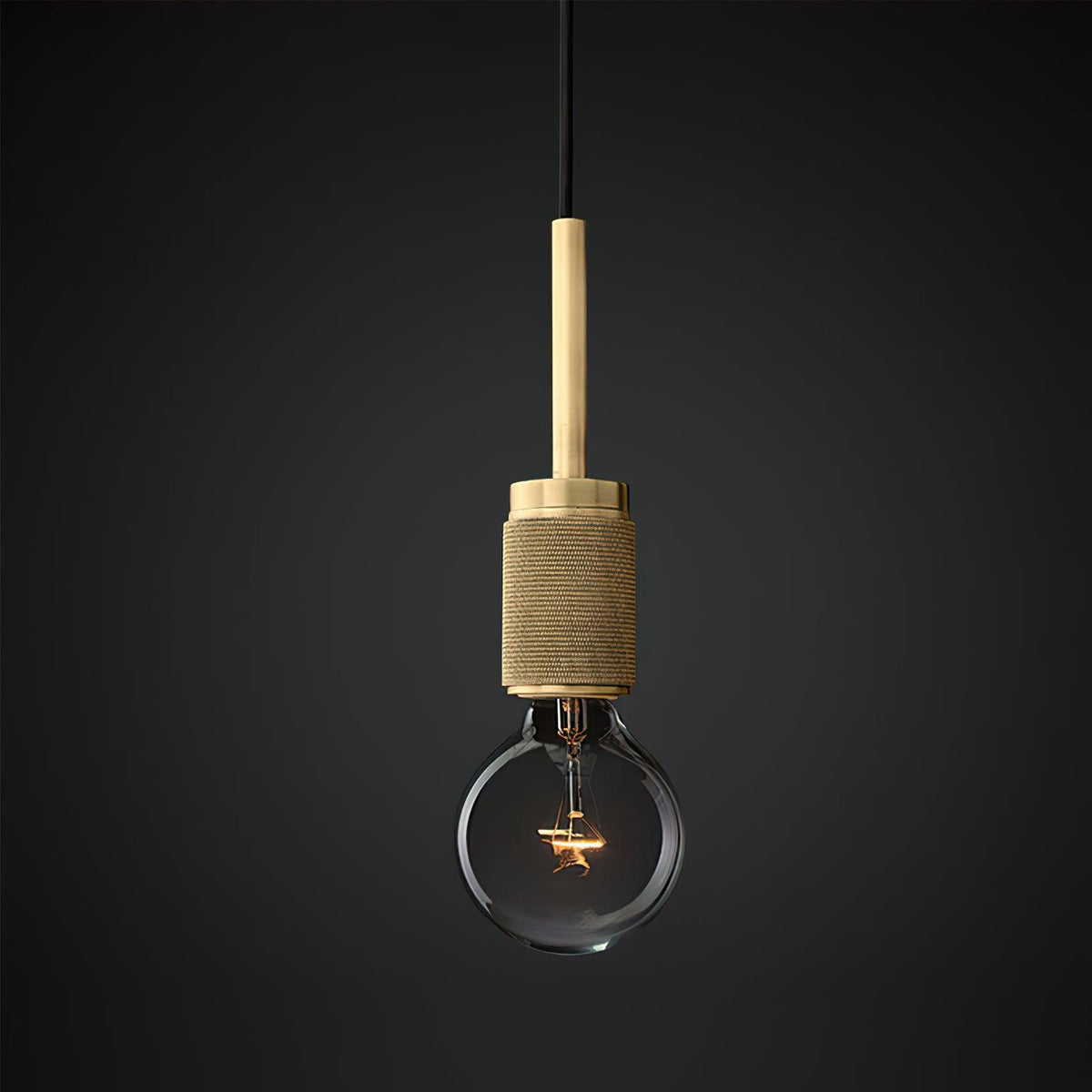 Lampada a sospensione in ottone, design minimalista per sala da pranzo o cucina in metallo